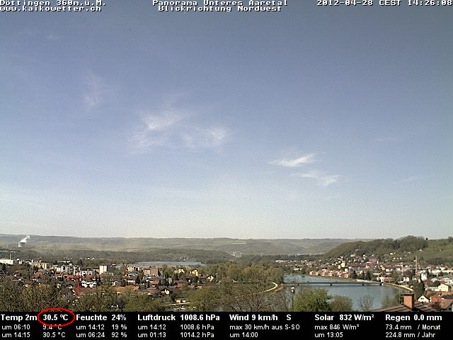 Datei:20120428 01 Rekord Apriltemperaturen Mittelland Webcambild Kaikowetter.jpg
