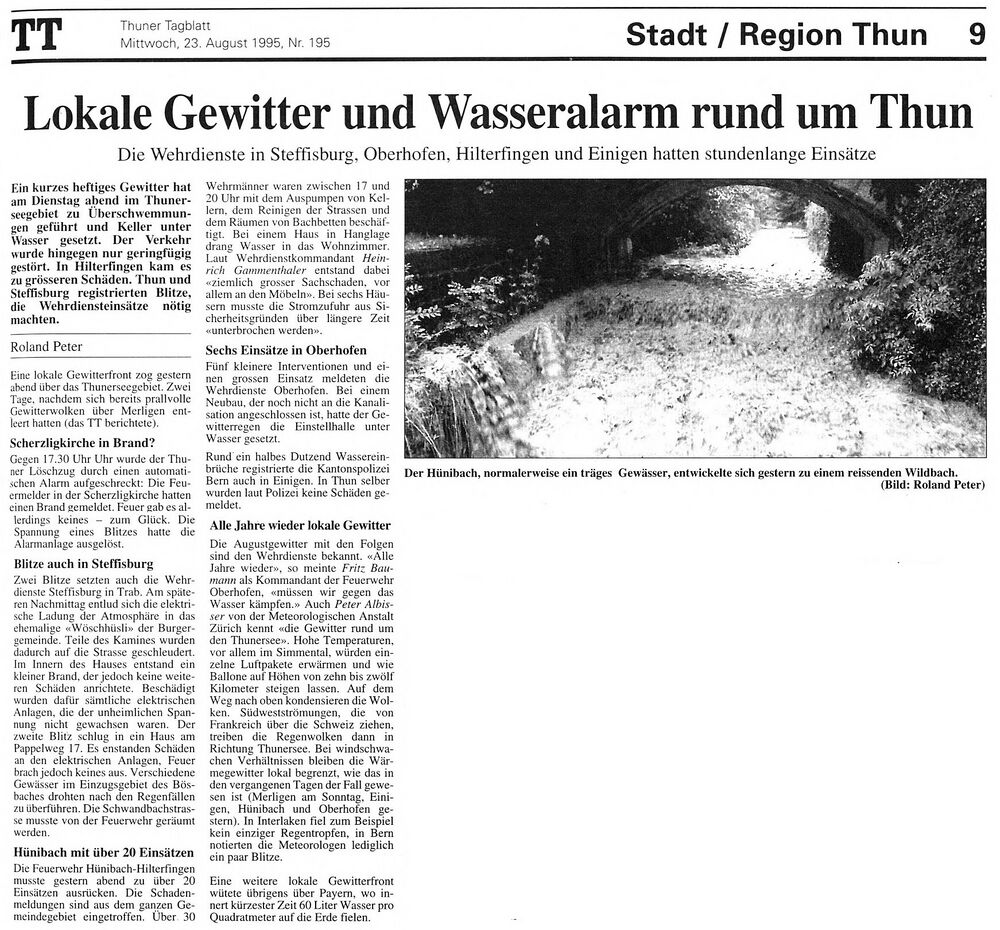 19950822 02 Sturzflut Hilterfingen BE Thuner Tagblatt 23.8.95.jpg