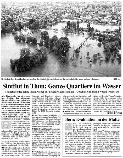 Datei:19990512 01 Starkregen und Hochwasser Nordschweiz Thuner Tagblatt 15.05.99.jpg