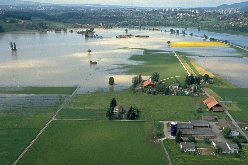 Datei:19990512 01 Starkregen und Hochwasser Nordschweiz 02 Belp Tiefbauamt des Kantons Bern.jpg