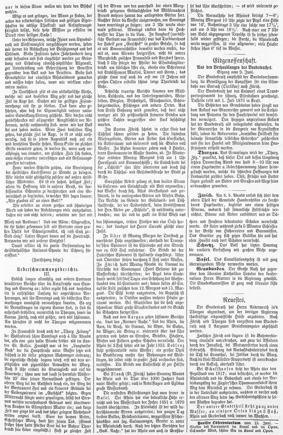 18760611 01 Flood Ostschweiz St Galler Zeitung 14. Juni 1876.jpg