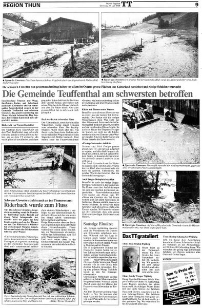 Datei:19890710 01 Flood Teuffenthal BE 19890710 01 Flood Teuffenthal BE Thuner Tagblatt 11.07.89 02.jpg