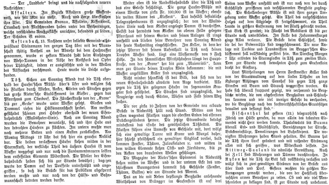 18760611 01 Flood Ostschweiz Neue Zürcher Zeitung, Nummer 296, 14. Juni 1876 A.jpg